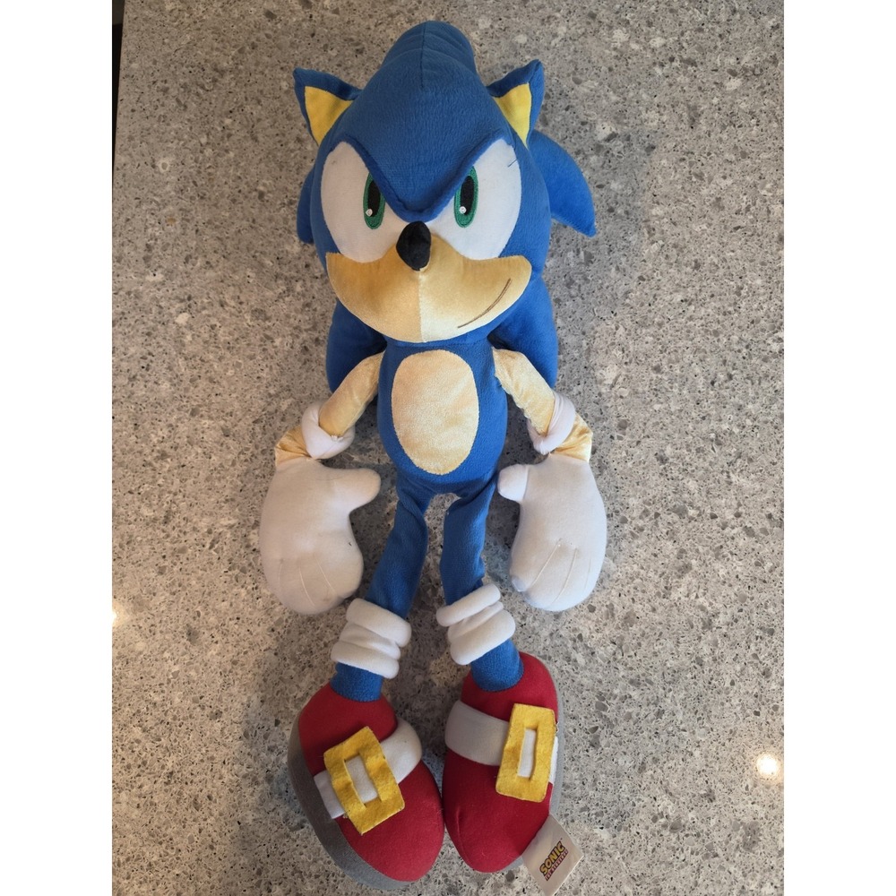 Sonic the Hedgehog Sega Plush Doll Stuffed Animal Toy 24" Large Blue